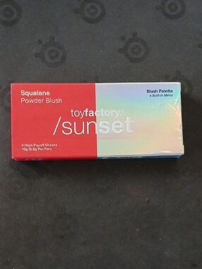 toyfactory Sunset Squalane Powder Blush Palette NIB Sealed